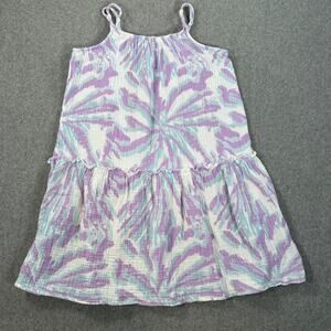 Grayson Threads Kids Tie Dye Tunic Swim Coverup Dress Girls Large 10/12 Purple